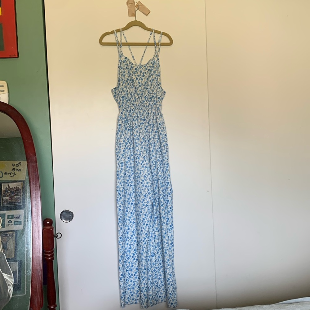 Zara blue flower romper